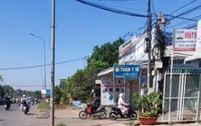 Trụ đèn gây nguy hiểm