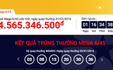 Giải độc đắc vé số triệu USD là 14,5 tỉ đồng lần tiếp theo