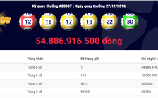 Tối chủ nhật, lại có người trúng gần 55 tỉ vé số triệu USD