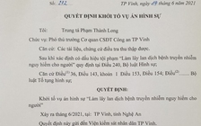 F0 ở Nghệ An khai báo thiếu trung thực: Khởi tố vụ án làm lây lan Covid-19