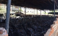 Cháy kho tạm giữ xe của Công an TP.Biên Hòa, hơn 100 xe máy bị thiêu rụi