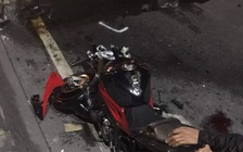 Mô tô BMW S1000 va chạm xe container, một thanh niên tử vong tại chỗ