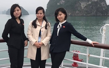 Nữ ca sĩ quyền lực nhất Triều Tiên khoe nét xinh tươi trên vịnh Hạ Long