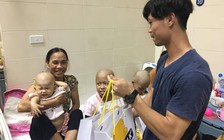 Công Phượng và các cầu thủ HAGL đến thăm các em nhỏ tại bệnh viện K