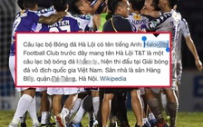 Hà Nội FC, Hải Phòng bị bẻ cong sự thật trên Wikipedia