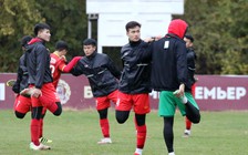 Bất chấp thời tiết Kyrgyzstan rét cắt da cắt thịt, đội U.23 Việt Nam vẫn cực sung