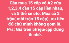 Vé trận tuyển Việt Nam đấu Nhật đắt hàng trên mạng, ế chợ đen ở Mỹ Đình