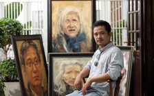 Chàng họa sĩ trẻ tái hiện chân dung nhiều nghệ sĩ tên tuổi qua triển lãm 'Vọng'