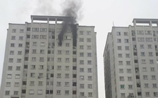 Cháy ở chung cư Văn Khê Hà Đông, dân hoảng hốt tháo chạy