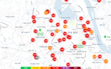 Hôm nay, ô nhiễm không khí ở Hà Nội tăng vào buổi trưa