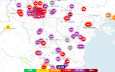 Không khí Hà Nội liên tục ở ngưỡng rất xấu 3 ngày liên tiếp