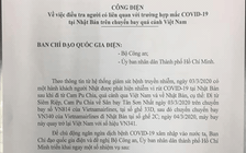 'Phát lệnh' điều tra, rà soát người nhập cảnh cùng hành khách Nhật nhiễm Covid-19