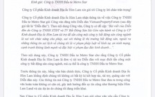 Địa ốc Him Lam Land tố bị Metro Star vu khống, bôi nhọ danh dự