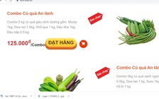 Đã có combo rau củ quả giá bình ổn trên gian hàng ‘đi chợ online’