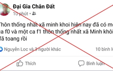 Thanh Hóa: Xử lý hàng loạt trường hợp tung tin sai sự thật về dịch bệnh