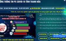 Thanh Hóa: Vận hành cổng thông tin giúp người dân biết tình hình dịch Covid-19