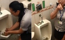 Công ty Trung Quốc cho nhân viên ăn cơm từ bồn tiểu