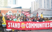 [CHÙM ẢNH] Rộn rã biểu tình chống biến đổi khí hậu tại San Francisco