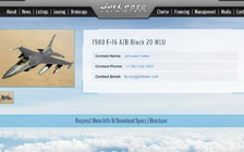 Tiêm kích F-16 được rao bán trên mạng ở Mỹ