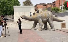 Thiệt mạng vì chui vào bụng tượng khủng long để nhặt điện thoại