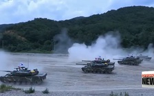 Lính thủy đánh bộ Hàn, Mỹ tập trận cùng tấn công