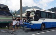 Vụ xe tải 'dìu' xe khách mất phanh: Chủ xe khách không có giấy phép kinh doanh