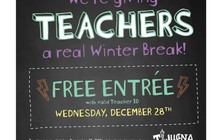 Nhà hàng Mỹ miễn phí cho giáo viên vào ngày 'Anh hùng nhà giáo'