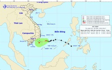 Vùng áp thấp trên Biển Đông vừa suy yếu đã mạnh trở lại