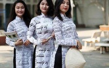 Học sinh hào hứng thi 'Duyên dáng áo dài'