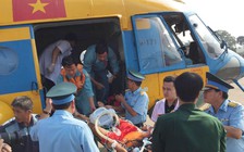 Trực thăng đưa ngư dân bị đột quỵ ở Trường Sa về đất liền chữa trị
