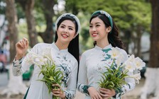 Đỗ Mỹ Linh trở thành 'nàng thơ' trong áo dài của đàn chị Ngọc Hân