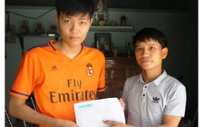 Trao tiền bạn đọc hỗ trợ cậu học trò nghèo