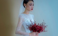Người mẫu Thùy Trang đẹp lạnh lùng trong váy cô dâu