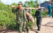 Trà Vinh: Phát hiện quả bom nặng hơn 112 kg còn ngòi nổ trong ao tôm