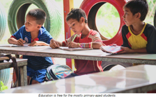 Ngôi trường độc đáo xây từ rác tái chế ở Campuchia