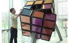 Sinh viên Mỹ chế khối rubik khổng lồ nặng 680 kg