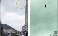 Chàng trai đu dây điện từ tầng 20 để trốn tiền thuê phòng