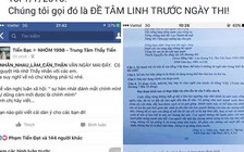 Xử lý người tung tin lộ đề thi