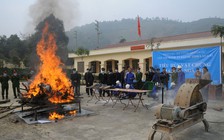 Tiêu hủy 60 bánh heroin