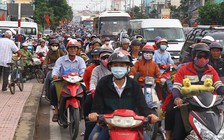 Ùn xe gần 10 km ở 2 phía cầu Rạch Miễu lễ 2.9