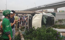 Xôn xao nữ tài xế lái xe Mercedes gây tai nạn ở Hà Nội