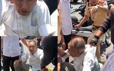 Xôn xao clip cụ ông 80 tuổi nghi 'đá xế' bị bắt quả tang ngay trung tâm