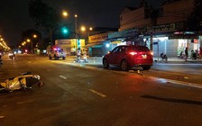 TP.HCM: Tai nạn xe máy trong cơn mưa lớn, 2 người nhập viện