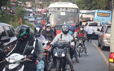 Các tuyến đường về miền Tây, đèo Bảo Lộc kẹt xe kinh hoàng