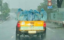 Cư dân mạng quan tâm: Những chiếc áo xanh dưới mưa