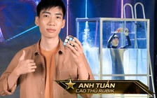 Thí sinh 'Siêu thử thách' nghe âm thanh bịt mắt giải rubik