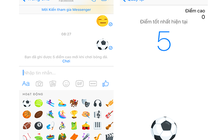 Thử tài tâng bóng với bạn bè trên Facebook Messenger