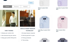 Ứng dụng smartphone giúp may áo sơ mi