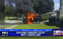 Galaxy Note 7 gây ra vụ cháy ô tô
