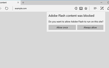 Trình duyệt Microsoft Edge bắt đầu chặn hiển thị Flash
